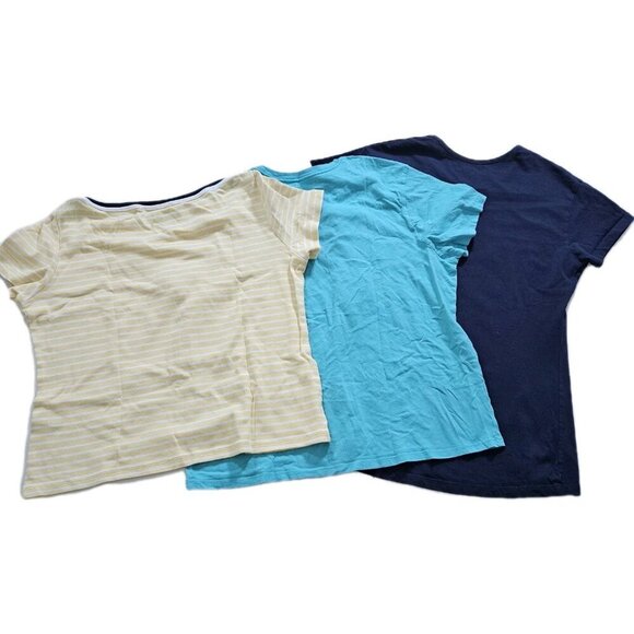 T Shirt Womens XL Lot of 3 Tommy Hilfiger Hurley Cotton Stretch Kidley Cottage - Picture 2 of 16